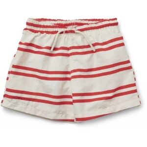 Liewood / Duke board shorts / Stripe creme de la creme – apple red