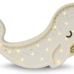 Little Lights / lamp / whale albino white