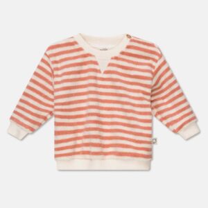 MY LITTLE COZMO / baby sweater badstof / stripes coral