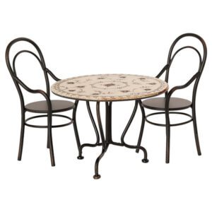 Maileg / dinning table set with 2 chairs