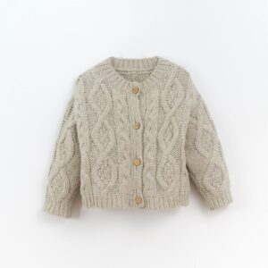 Play Up / kids / knitted jacket with recycled fibres / oat