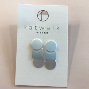 Katwalk / stekertje / bolletjes vierkantje / zilver