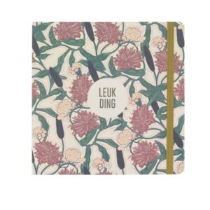 zusss / notitieboek bloemenprint / zand