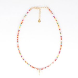 KABINES KEUZE / summer necklace / minibeads / shell