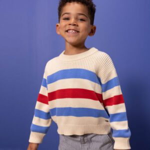 Petit Bateau / kids sweater / retro stripes