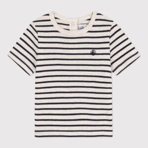 Petit Bateau / katoenen T-shirt met korte mouwen / smoking blauw