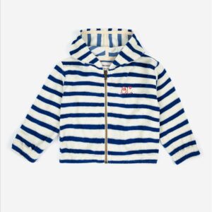 Bobo Choses / Terry zipped sweatshirt / Blue stripes