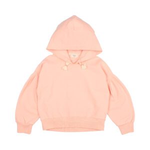 BUHO / kids / girly hood sweatshirt / apricot
