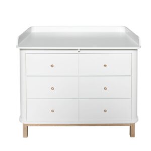 Oliver Furniture / nursery dresser 6 drawers/ white-oak