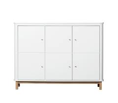 Oliver Furniture / multi cupboard / 3 doors / white – oak
