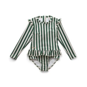 Liewood / Sille swim jumpsuit / Stripes garden green