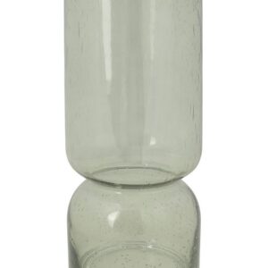 zusss / glazen vaas met bubbeltjes L / olijfgroen
