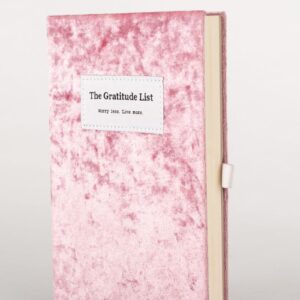 Gratitude list / journal / vintage rose