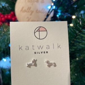 Katwalk / stekertje / teckel hond / zilver