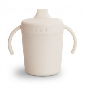 mushie / training sippy cup / ivory