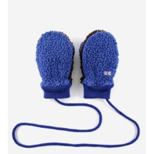 Bobo Choses / baby / sheepskin gloves / color block blue