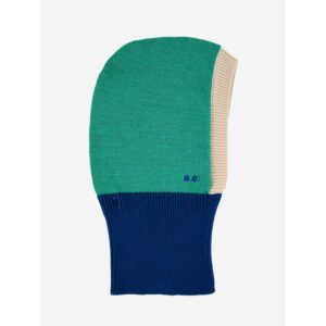 Bobo Choses / baby / knitted hood / color block green / one size