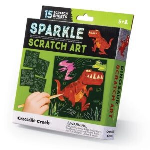 Sparkle Scratch Art / dinosaur