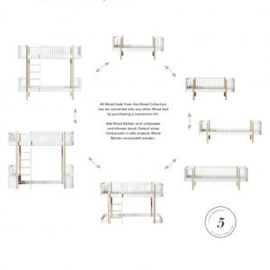 Oliver Furniture / conversion kit / wood / original to low loft
