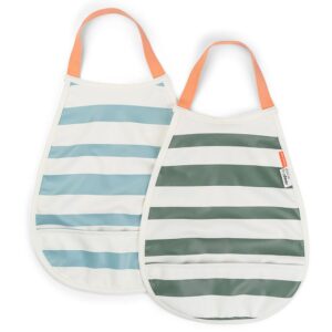 Done by Deer / pull over bib / 2 pack / stripes blue