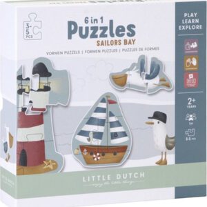 Little Dutch / 6 in 1 puzzel  / sailors bay