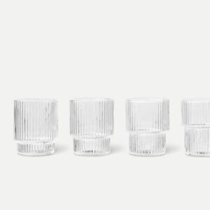 Ferm Living / ripple small glasses / set van 4
