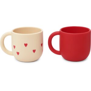 Konges Slojd / silicone cup set / 2 pack / Mon grande amour