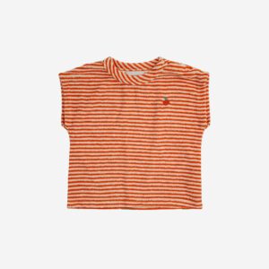 Bobo Choses / baby terry t-shirt / orange stripes