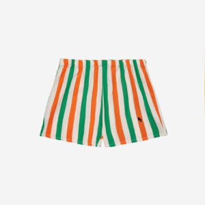 Bobo Choses / Baby woven shorts / vertical stripes