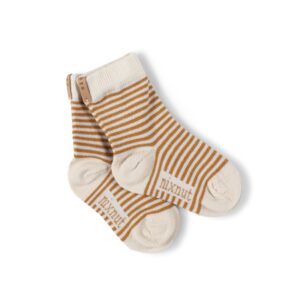 NIXNUT / striped socks / caramel