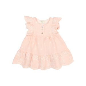 BUHO / baby / embroidery dress / light pink