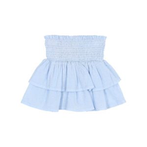BUHO / kids / lurex plumeti skirt / placid blue