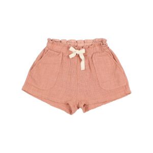BUHO / kids / muslin shorts / rose clay