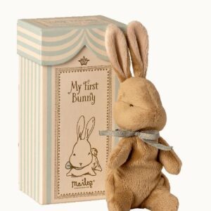 Maileg / my first bunny in box / light blue