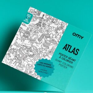 OMY / poster om in te kleuren / atlas