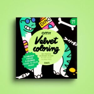 OMY / fluwelen kleurboek / dino