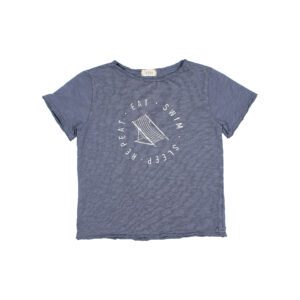 BUHO / kids / summer T-shirt / blue stone