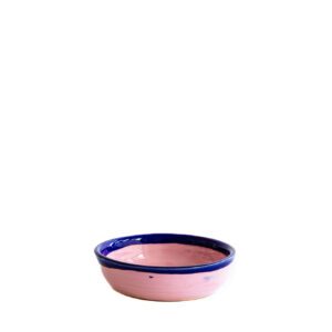 Val Pottery / bowlJoana / base pink edge blue