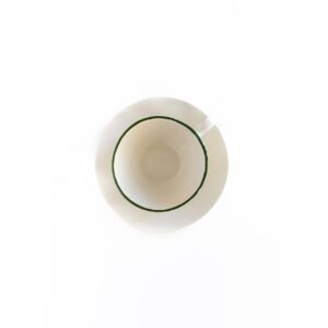 Val Pottery / Cosy Cappuccino / dark green line
