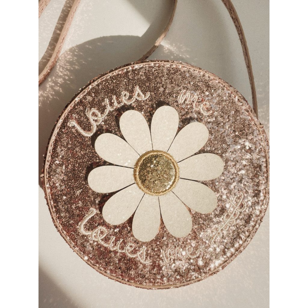 Lees meer over het artikel Konges Slojd / daisy shoulder bag / cameo rose glitter