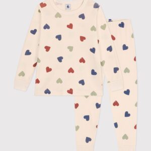 Petit Bateau / katoenen pyjama voor kinderen / hartmotief