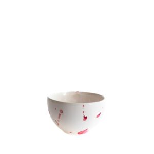 Val Pottery / baby Bowl / Pink Splash