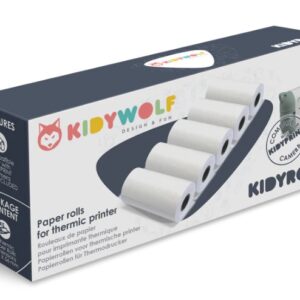 Kidywolf / Kidyroll / 5 klassieke papierrollen voor Kidyprint