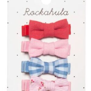 Rockahula kids / mini bow clips / cherry gingham