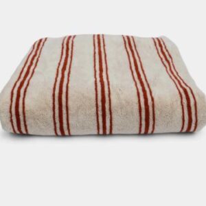 Homehagen / handdoek 100×150 / cinnamon retro stripe