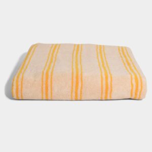 Homehagen / handdoek 100×150 / yellow retro stripe