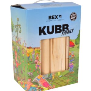Bex / Kubb family berkenhout met koning