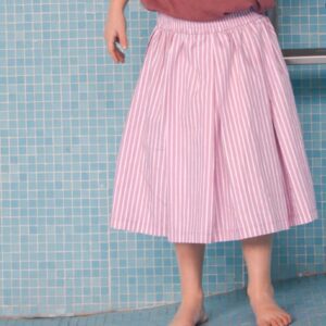 The Sunday Club Antwerp / Colette Midi Skirt Kids / Stripe Rose