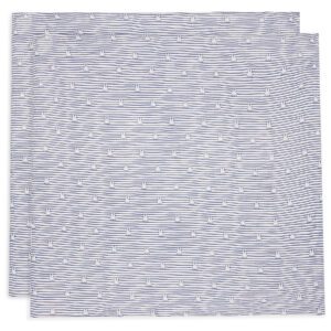 Jollein / hydrofiele multidoeken 115 x 115cm / 2 pack / miffy stripes blue