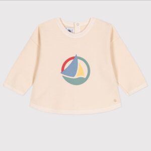 Petit Bateau / sweatshirt fleece / écru